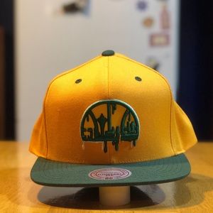 Mitchell and ness hardwood classics throwback Seattle Supersonics snapback